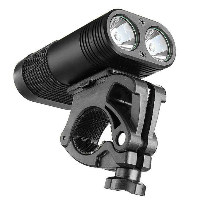 Bike Light Set 3000LM Double LED Bicycle Headlight Type-C Rechargeable with 4 Modes Taillight for MT
