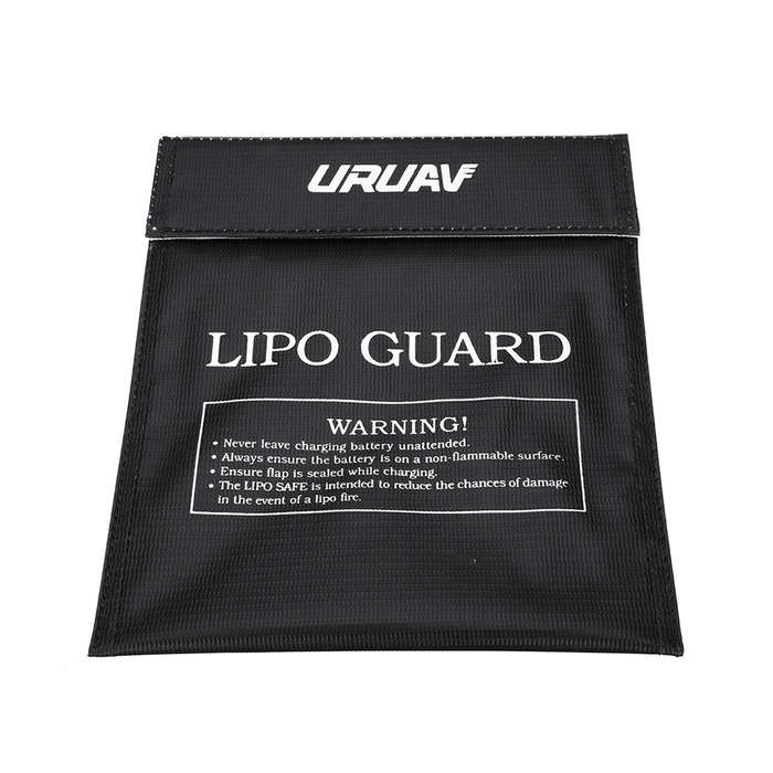 Red - URUAV Fireproof Explosionproof LiPo Battery Portable Safety Bag 22X18cm
