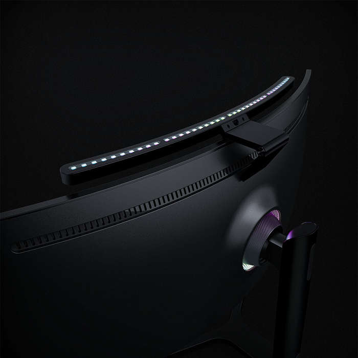 Black - LYMAX Monitor Light Bar Curved Screen Hanging Lamp Smart Fill for Computer Monitor Eye Prote