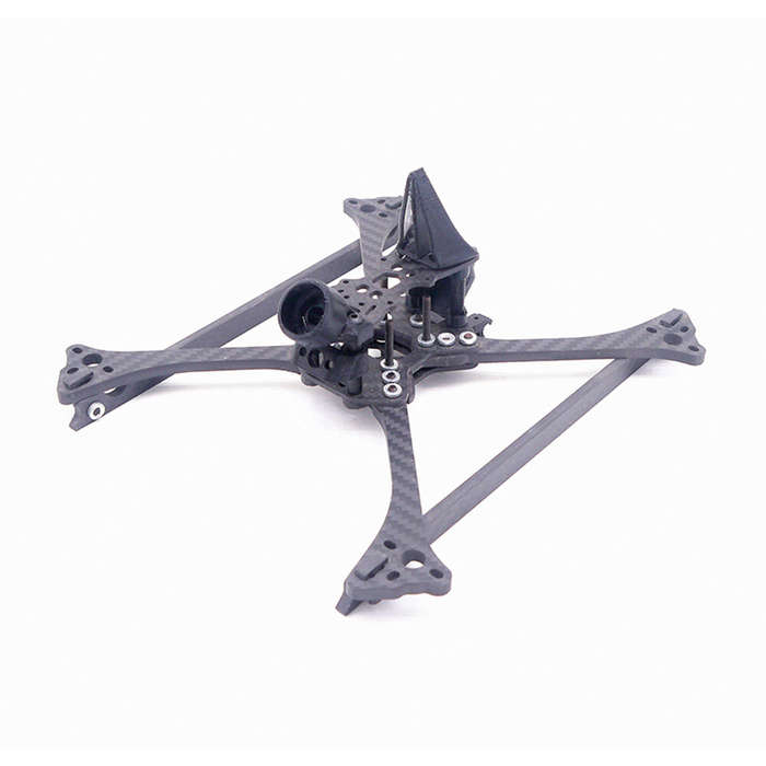 Frame Kit - TEOSAW 533 210mm Wheelbase 5mm Arm Thickness Carbon Fiber 5 Inch Frame Kit for FPV Racin