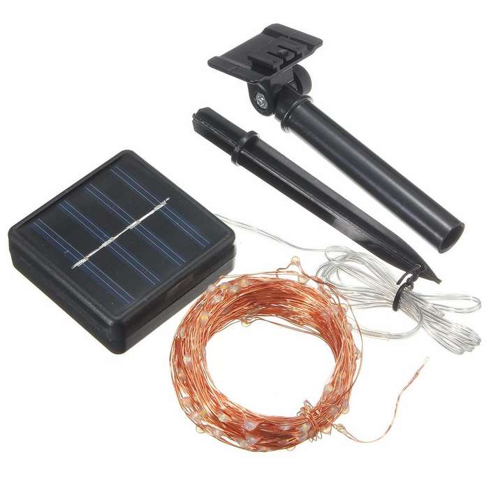 Multicolor - 13M 120LED Solar Copper String Fairy Light Wedding Party Christmas Garden Outdoor Lamp