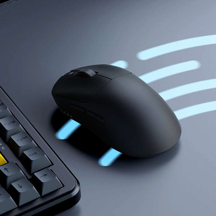 White - AJAZZ AJ199 MAX Tri-mode Wireless Gaming Mouse PAW3395 Sensor 26000DPI 51H Endurance E-sport