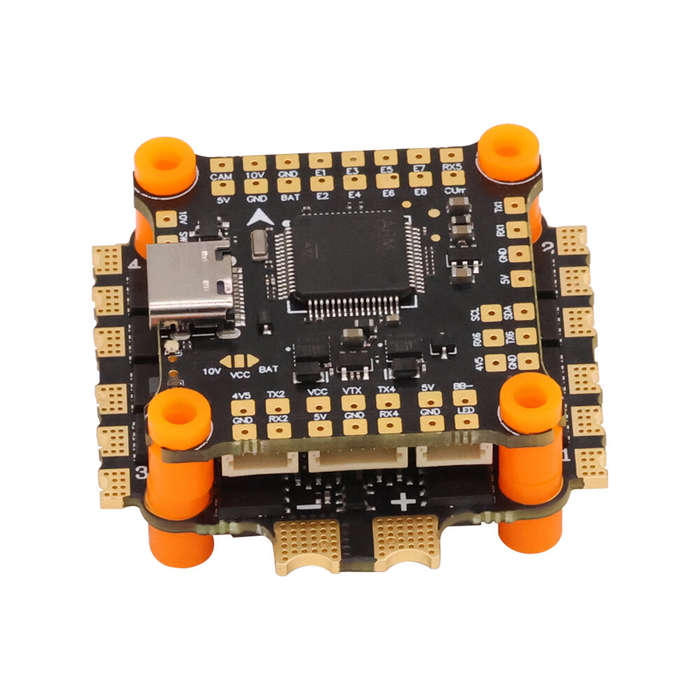 30.5x30.5mm HAKRC 45AF7 V2 Stack F7 Flight Controller Dual Gyro with 5V 10V BEC Output 45A BL_S 2-6S
