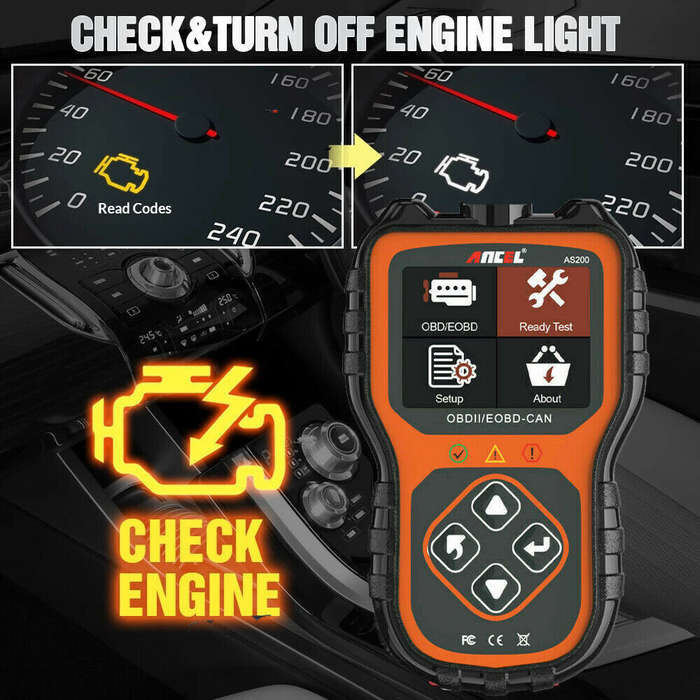 1 - ANCEL AS200 OBD2 Scanner Car Diagnostic Tool Engine Check Car OBD2 Scanner OBD2 Code Reader Chec