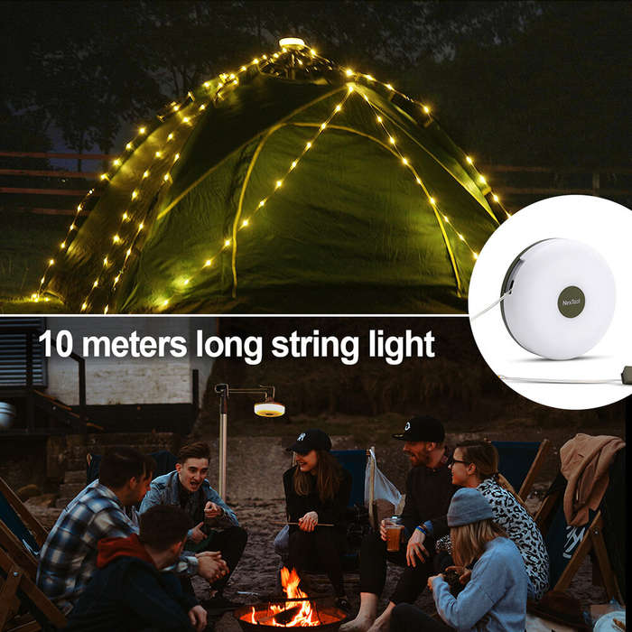 Rechargeable - Nextool Outdoor Atmosphere Camping Light 10m LED String Lights Canopy Tent Decoration