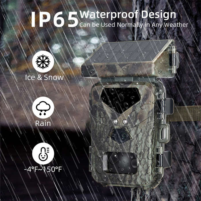 Mini700 Outdoor Solar Wild Camera 20MP 1080P HD Wild Animal Detect Trail Camera Monitoring Infrared