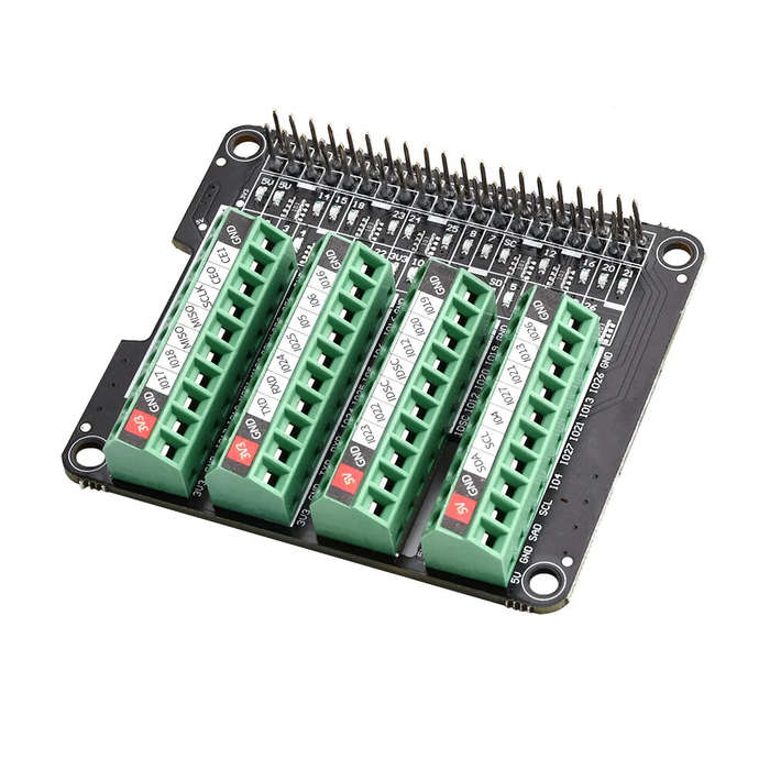 Version A - Raspberry Pi GPIO Status LED & Terminal Block Ultra-Small BreakoutBoard Module for Raspb
