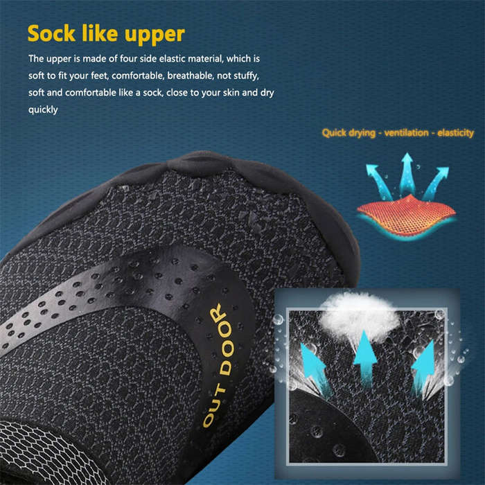 44 Yard EU - TENGOO Beach Wading Sandal Quick Dry Non-Slip Breathable Surf Fishing Fitness Water Spo