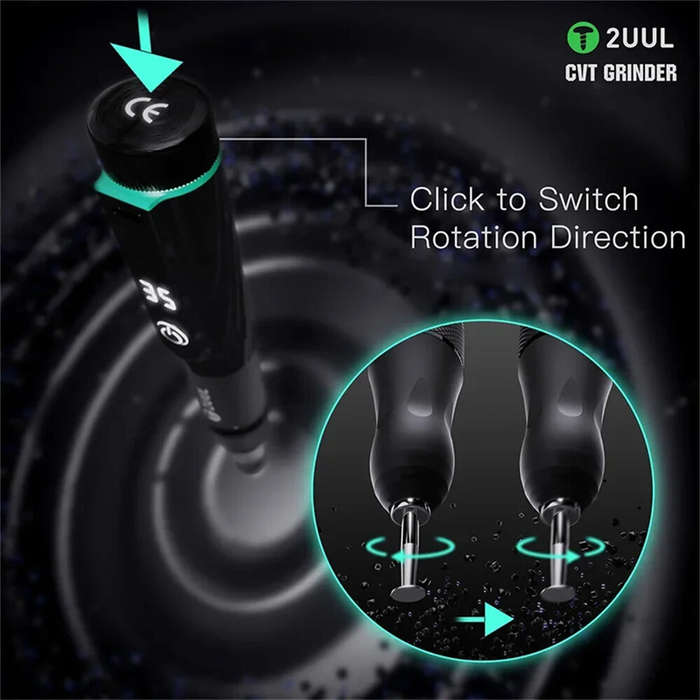 Black - 2UUL DA84 Polishing Pen for Mobile Phone Maintenance Portable Stepless Speed Control IC Chip