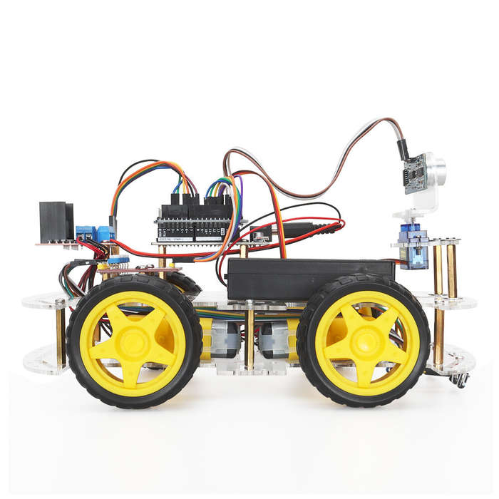 Smart Robot Car Starter Kit For Arduino Programming Electronic 4WD Robot Car Robotics Educational Ki