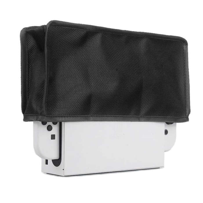 Black - DATA FROG Dust Cover Dustproof Case Mesh Stopper Anti-Scratch Sleeve Compatible Nintendo Swi