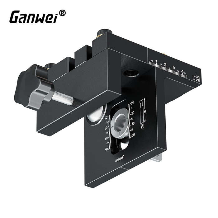 Ganwei Woodworking 3 In 1 Dowelling Jig Kit Adjustable Pocket Hole Jig 6/8/10/15mm Drilling Guide Te