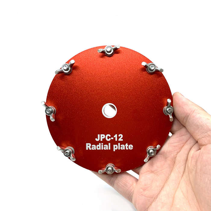 Red - Dedicated Ground Network Disk Aluminum Grounding Disk for PAC-12 JPC-12 Portable Shortwave Ant