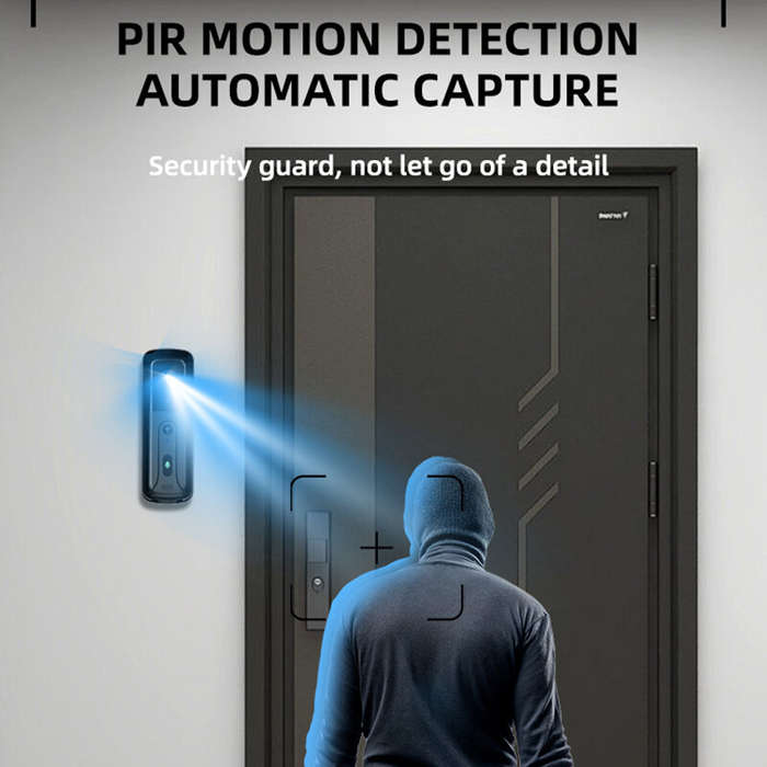 White - M16 Infrared Night Vision Video Doorbell Wireless Smart Electronic Doorbell Cat Eye Mobile P