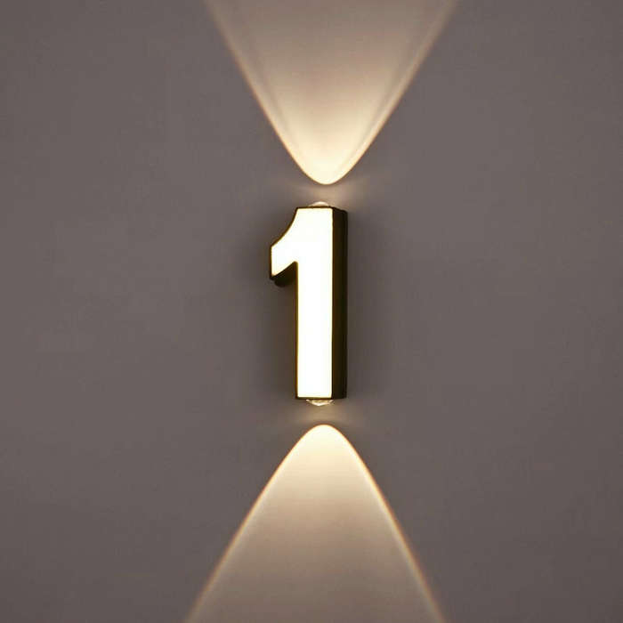 8 - LED Wall Lamp AC85~265V 7W Digit Number IP65 Waterproof Outdoor Wall Lamp Modern Style LED Lamp