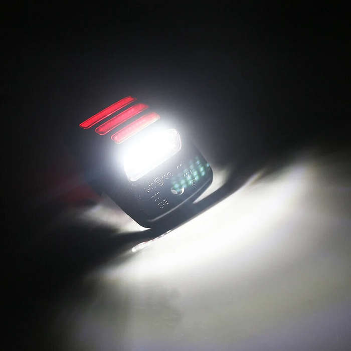Red - 2Pcs LED Car License Plate Lights Lamp Assembly Replacement For Toyota Tacoma 2005-2015 For Tu