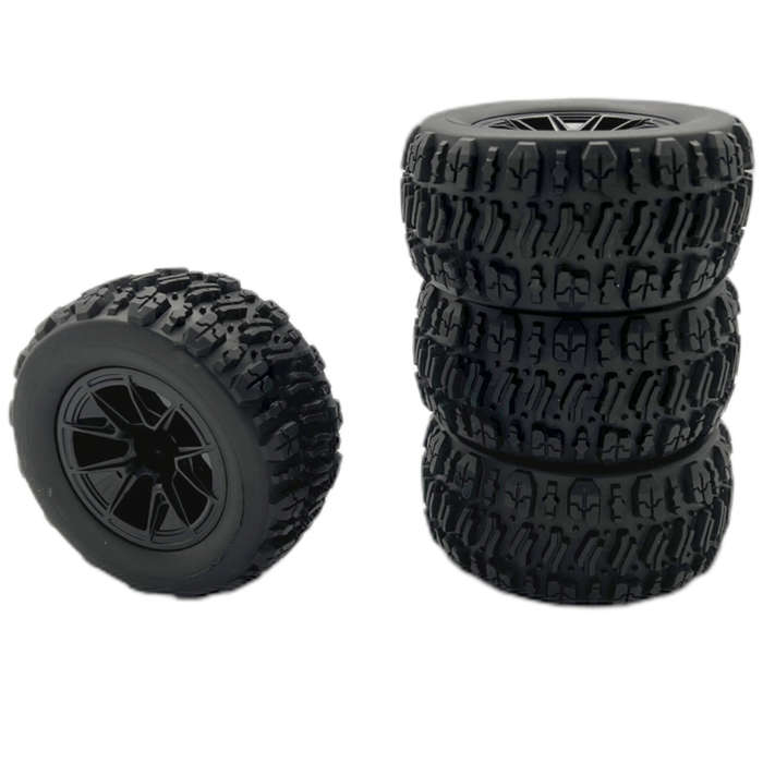 Tires - 4PCS Upgraded Tires Wheels for Wltoys 144010 MJX 14209 14210 1/14 1/16 RC Cars Vehicles Mode