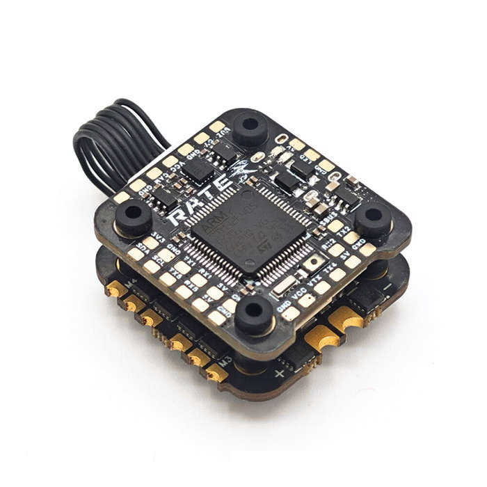 F405 Stack - Rate F405 Flight Controller with 5V 12V BEC Output & 30A 3-6S ESC Mini Stack for Freest