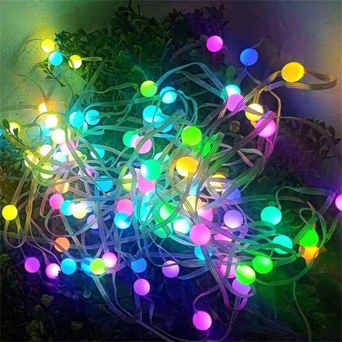 10M - 10M 100LED Bluetooth Controlled LED String Lights USB Powered Waterproof RGB Strings for Holid