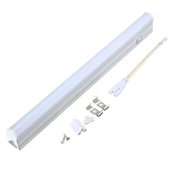 Warm White - 30cm 5W 440LM SMD2835 T5 LED Fluorescent Tube Light with Switch Warm/Pure White AC85-26