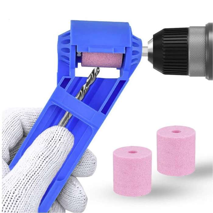 Blue - 2-12.5mm Portable Corundum Grinding Wheel Drill Bit Sharpener Titanium Drill Portable Drill B
