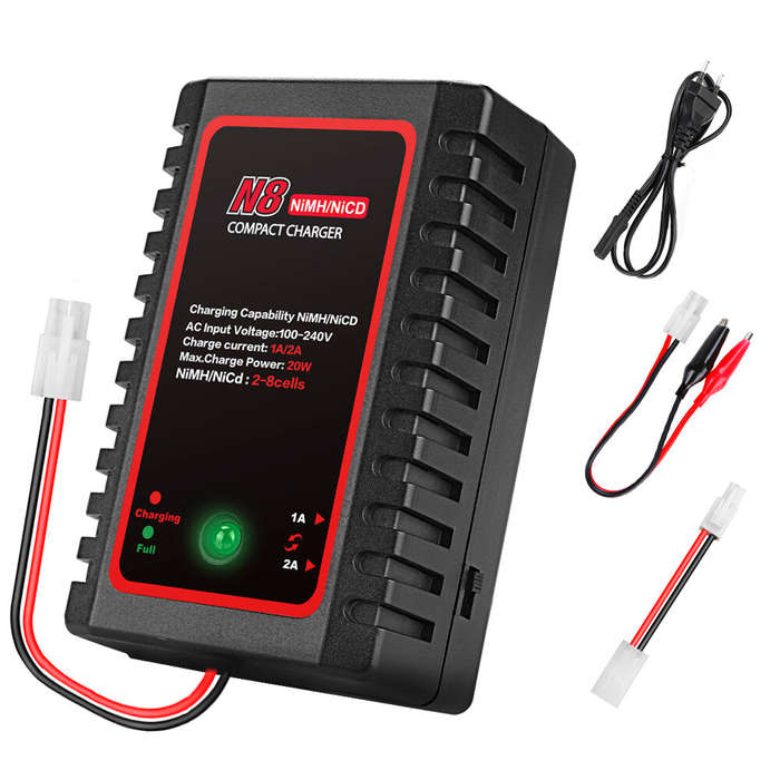 AU Plug - HTRC N8 Battery Charger 20W 2A AC Compact Charger For 2S-8S Nimh/Nicd Battery