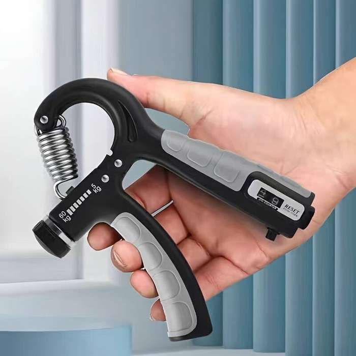 Black - KALOAD 5-60kg Adjustable Electric Grip Strength Device Muscle Exercise Arm Strength Wrist St