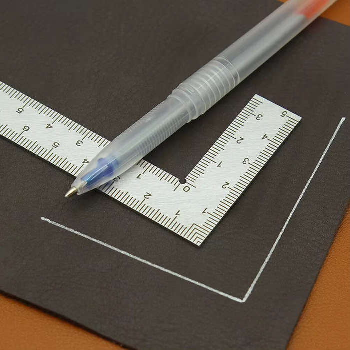 100mm - Stainless Steel L Square Ruler Right Angle Measuring Tool 100mm 150mm 300mm Double-Sided Sca