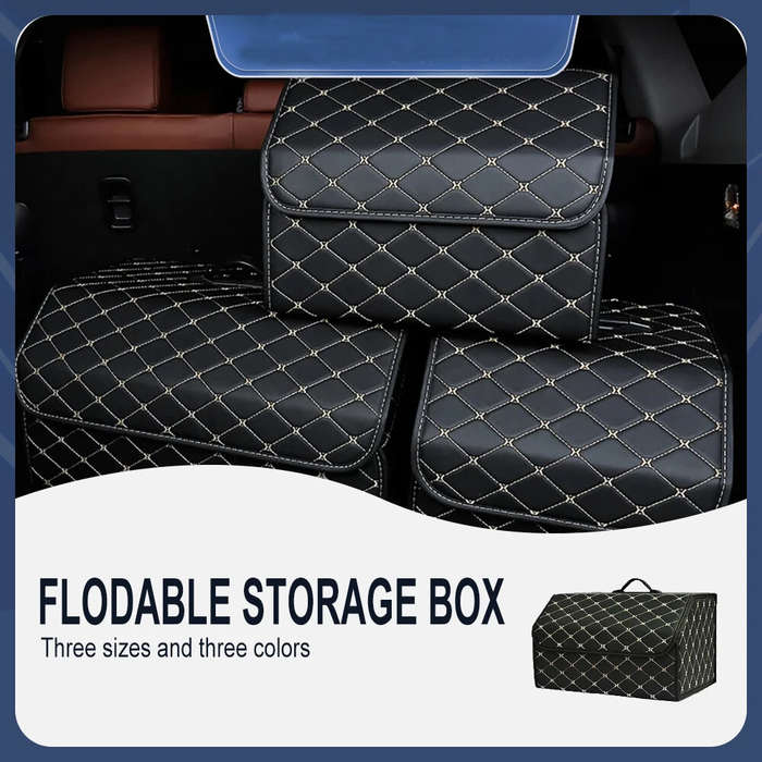 Red - Large Capacity Car Trunk Organizer Storage Box Car Multi-Purpose Tool Storage Box Storage Orga