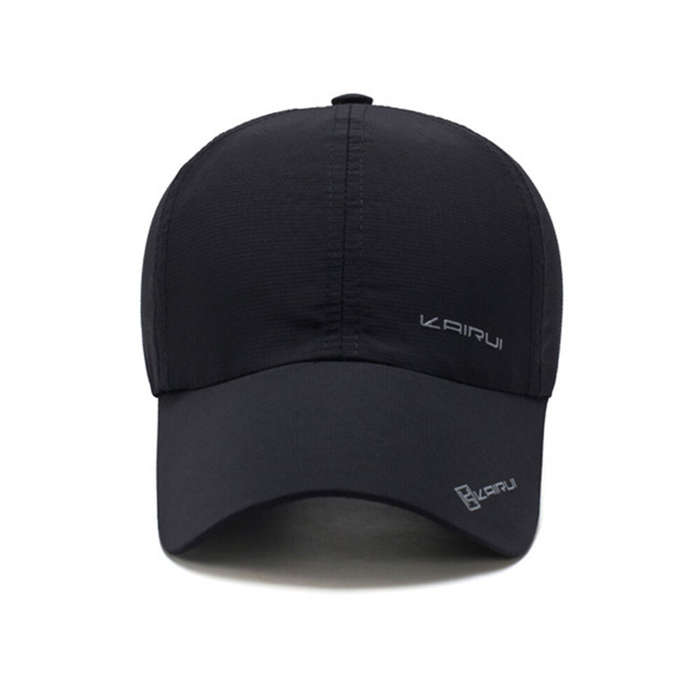 Black - Outdoor Sport Running Baseball Cap Breathable Quick-drying Summer Visor Cap for Men Women Sn