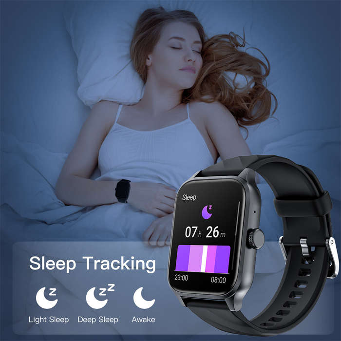 Pink - Weofly Active 1.85inch HD Screen bluetooth Call Heart Rate Blood Pressure Blood Oxygen Monito