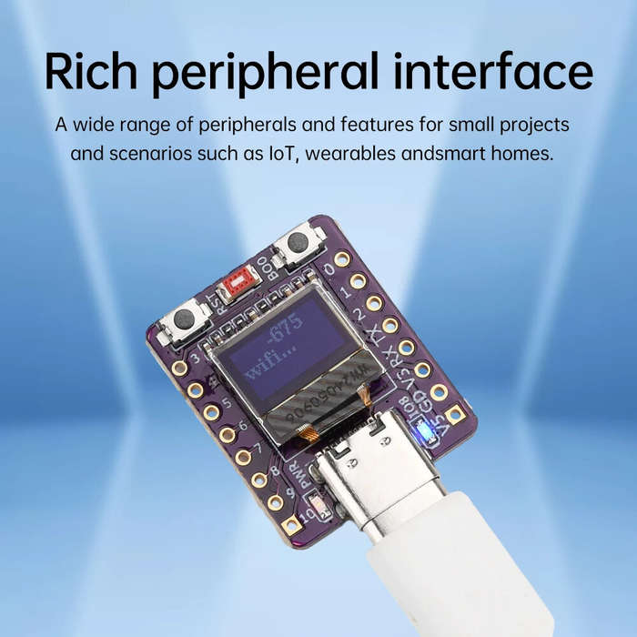 Kit - ESP32-C3 WiFi bluetooth-compatible Development Board With 0.42 Inch OLED White Light Module Ce