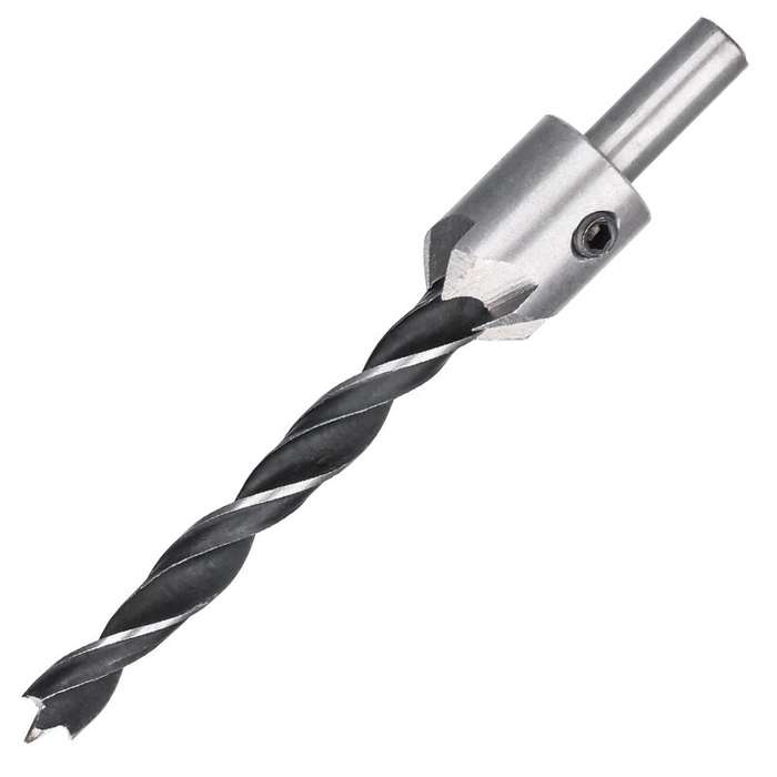 7PCS 3mm-10mm HSS Countersink Drill Bit Set Reamer Woodworking Chamfer Drill Counterbore Pliot Hole