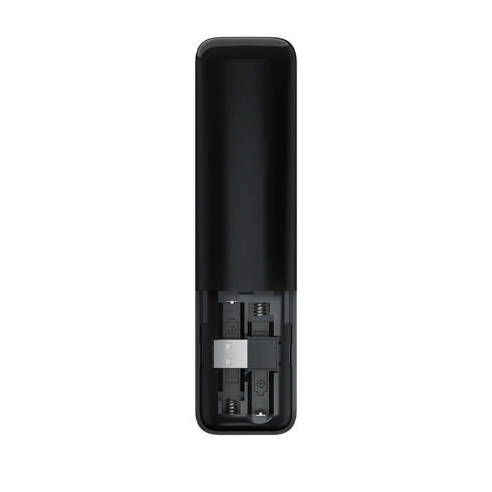 Black - V9 2.4G Voice Air Mouse bluetooth Gyroscope Remote Controller with Keyboard Input IR Learnin