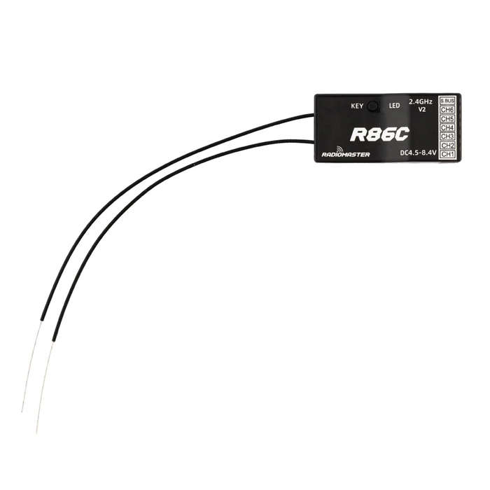 LBT Version - Radiomaster R86C V2 6CH/8CH Compatible PWM SBUS RC Receiver for Radiomaster TX12 T16S