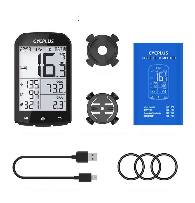 CYCPLUS M1 GPS Bicycle Computer Wireless With Bluetooth 4.0 ANT+ Cycling Speedometer Waterproof LCD