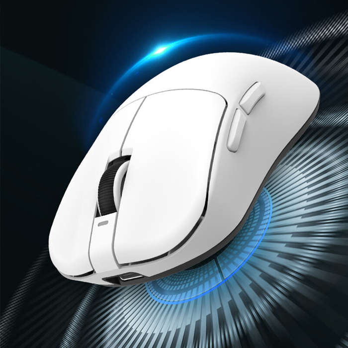 White - VGN Dragonfly F1 MOBA Gaming Mouse Dual Mode PAW3395 Sensor Nordic Chip 26000DPI 130H Playba