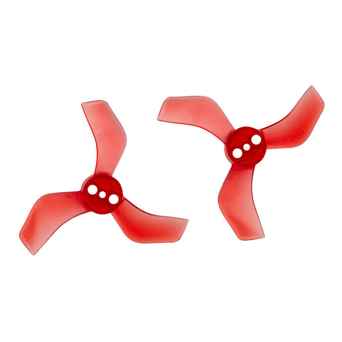 Clear Red - 4 Pairs Gemfan 1635 1.6x3.5x3 40mm 1.5mm Hole 3-blade Propeller for 1103 1105 RC Drone F
