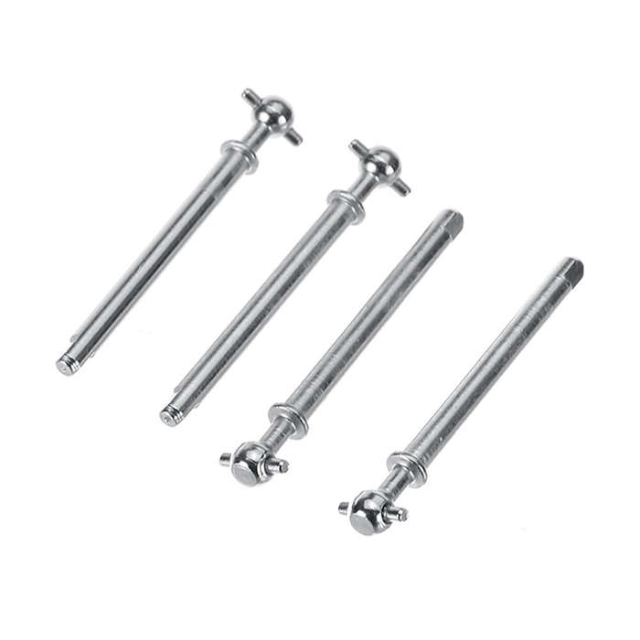 Silver - 4PCS Wltoys 2428 1/24 RC Car Parts Drive Shafts Rock Crawler Vehicles Models Spare Accessor