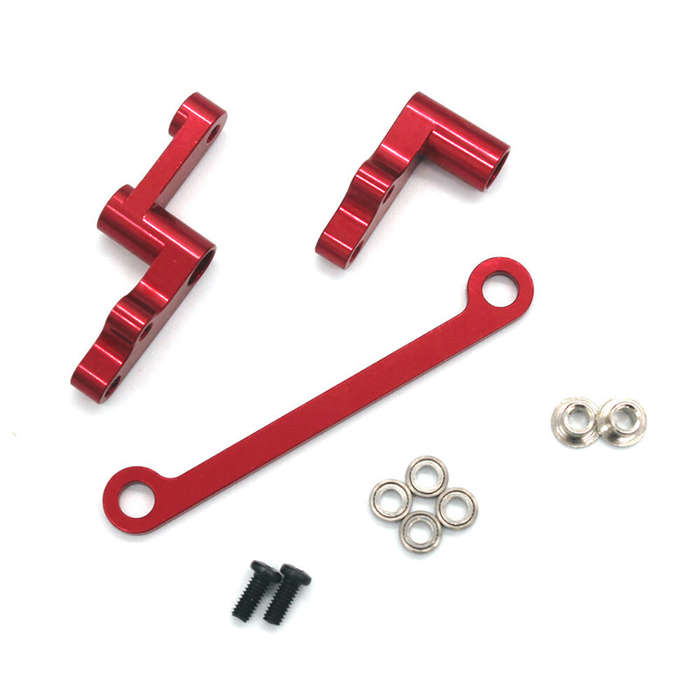 Blue - Metal Upgrade Accessories Steering Assembly For Wltoys 124008 124010 1/12 RC Car Parts
