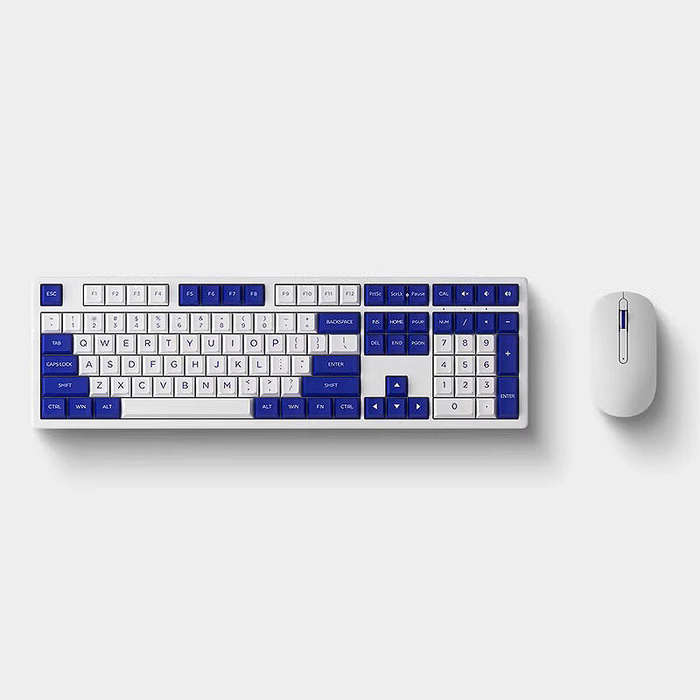AKKO MX108 Wireless Keyboard Mouse Set BT+2.4G Dual Mode Keyboard and Mouse Combo for Laptop PC Comp