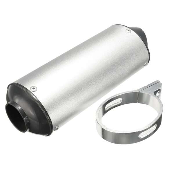 Black - 38mm Motorcycle Exhaust Muffler Tip Pipe for 125 150 160cc Dirt Pit Bike ATV