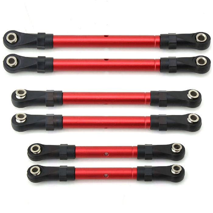 Titanium - Upgrades Strengthen Aluminum Suspension Link Set For Hoss Slash Rustler 4WD RC Car Parts