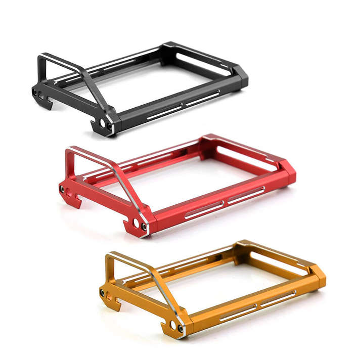 Black - Metal Remote Control Modified Bracket Mount Protector Frame for FlySky Noble NB4/Noble NB4 P