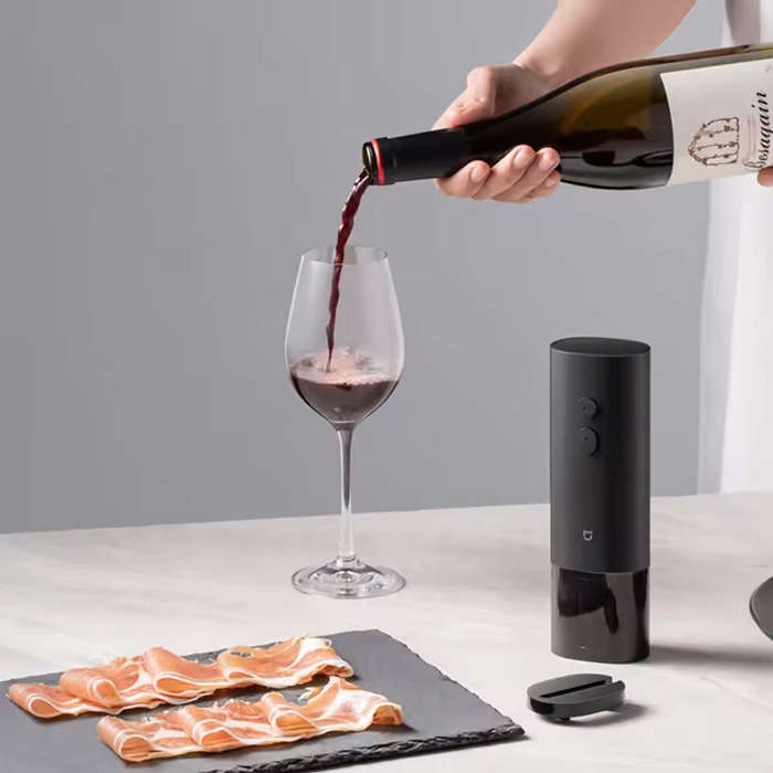 Black - XIAOMI Mijia Electric Red Wine Bottle Opener Wine Opener Household Multi-Function Screwdrive