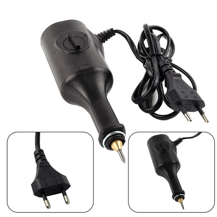 EU Plug - Electric Engraver 220V 25W Adjustable Power Metal Wood Ceramic Glass Plastic Engraving Pen