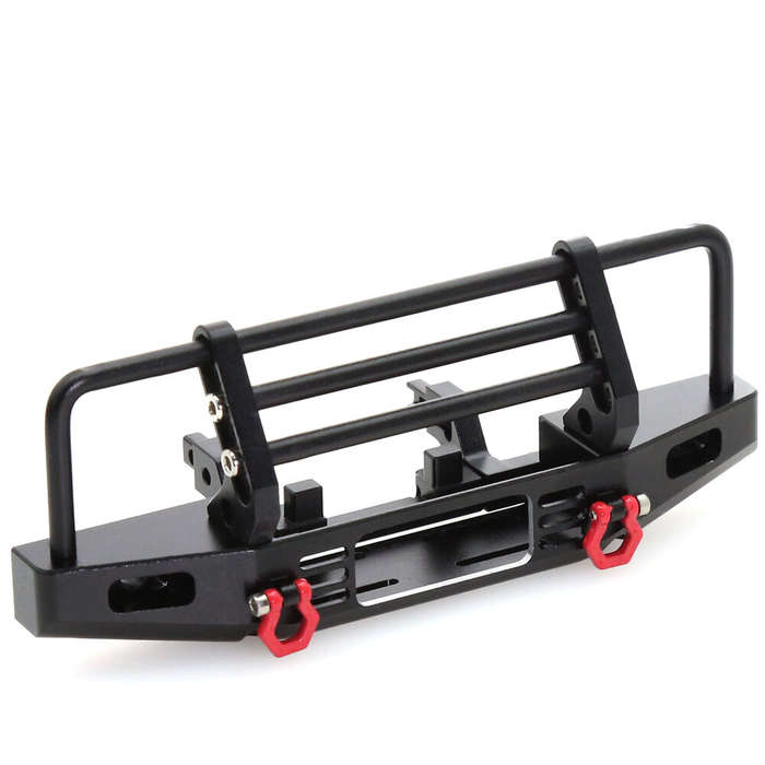 Metal Front Bumper - Upgraded Metal Front Rear Bumper for 1/18 RC Rock Crawler TRX4M Off-Road Climbi