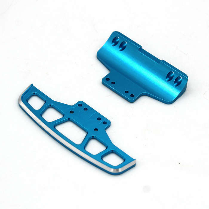 Red - 1/28 Metal Upgrade Parts Front And Rear Bumpers For Wltoys 284131 RC Car