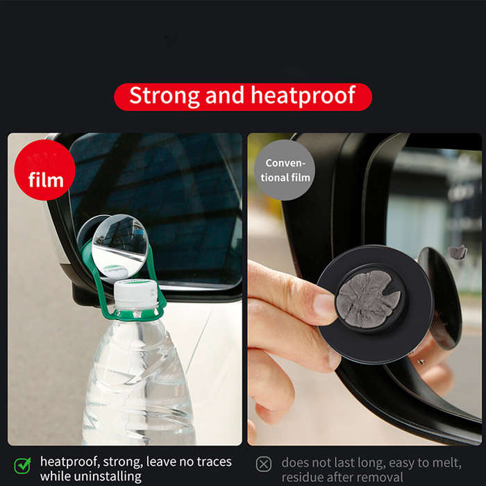 Baseus 2Pcs Car Mirror HD Convex Mirror Blind Spot Auto Rearview Mirror 360 Degree Wide Angle Parkin