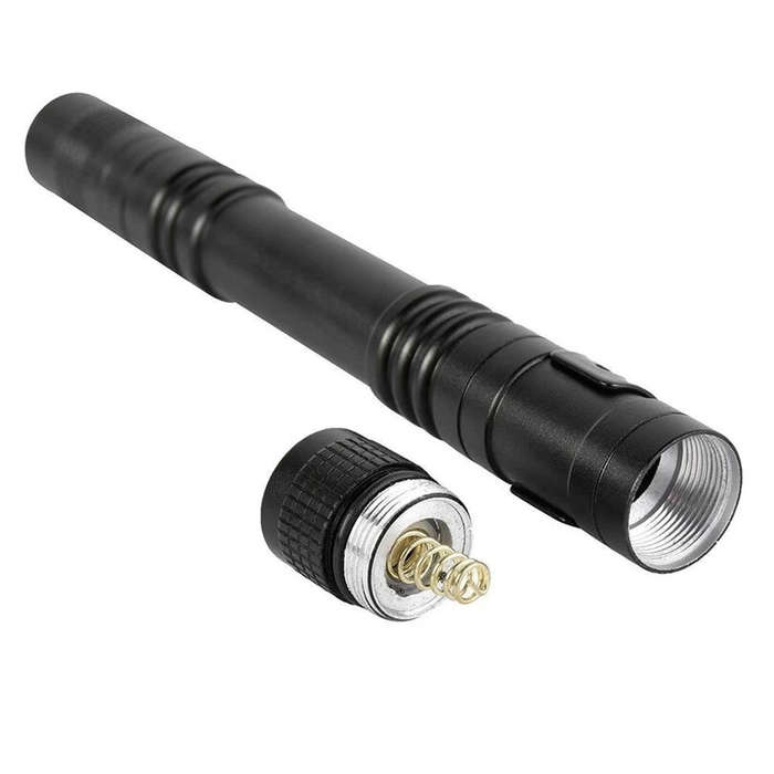 S - BIKIGHT Portable Led Flashlight Pen Ultralight Repair Checking Mini Pocket Torch With Clip Power